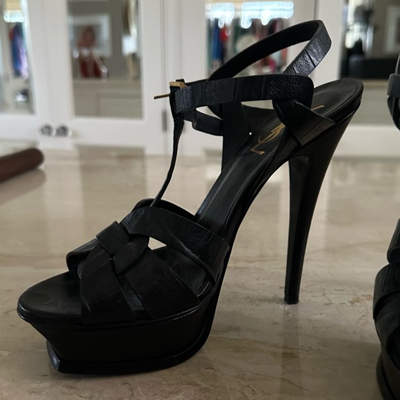 Black gator print YSL heel - Picture 4 of 4